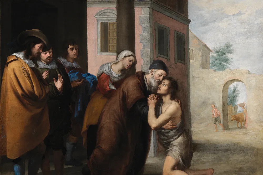 Chalk art of Prodigal Son